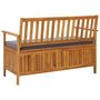 Voir la diapositive 4 : VIDAXL Banc de rangement de jardin 120 cm Bois d'acacia solide
