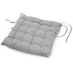 Paris Prix Galette de Chaise Matelassée  Essentiel  40x40cm Gris