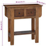 Voir la diapositive 6 : VIDAXL Table console bois de recuperation melange 80x35x80 cm