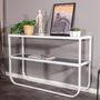 Voir la diapositive 5 : Paris Prix Console Design en Verre  Rocker  110cm Blanc