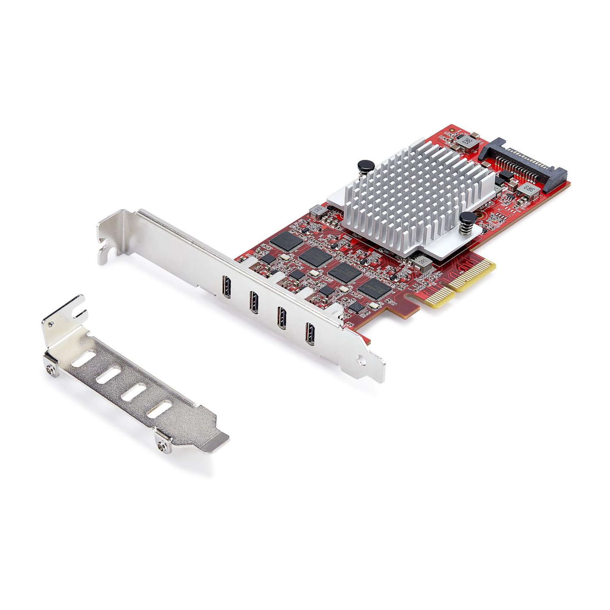 Voir la diapositive 2 : Startech Startech.com carte pcie usb-c 4 ports, usb 3.2 10 gbit/s, carte d'extension pci express usb-c, 4 contrôleurs usb indépendants, carte pcie usb type-c, windows/linux/macos, conforme taa