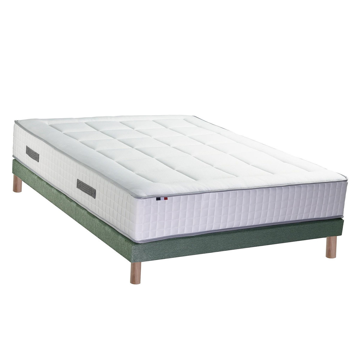 IDLITERIE Ensemble matelas mémoire de forme BELLAGIO 2 avec sommier tapissier
