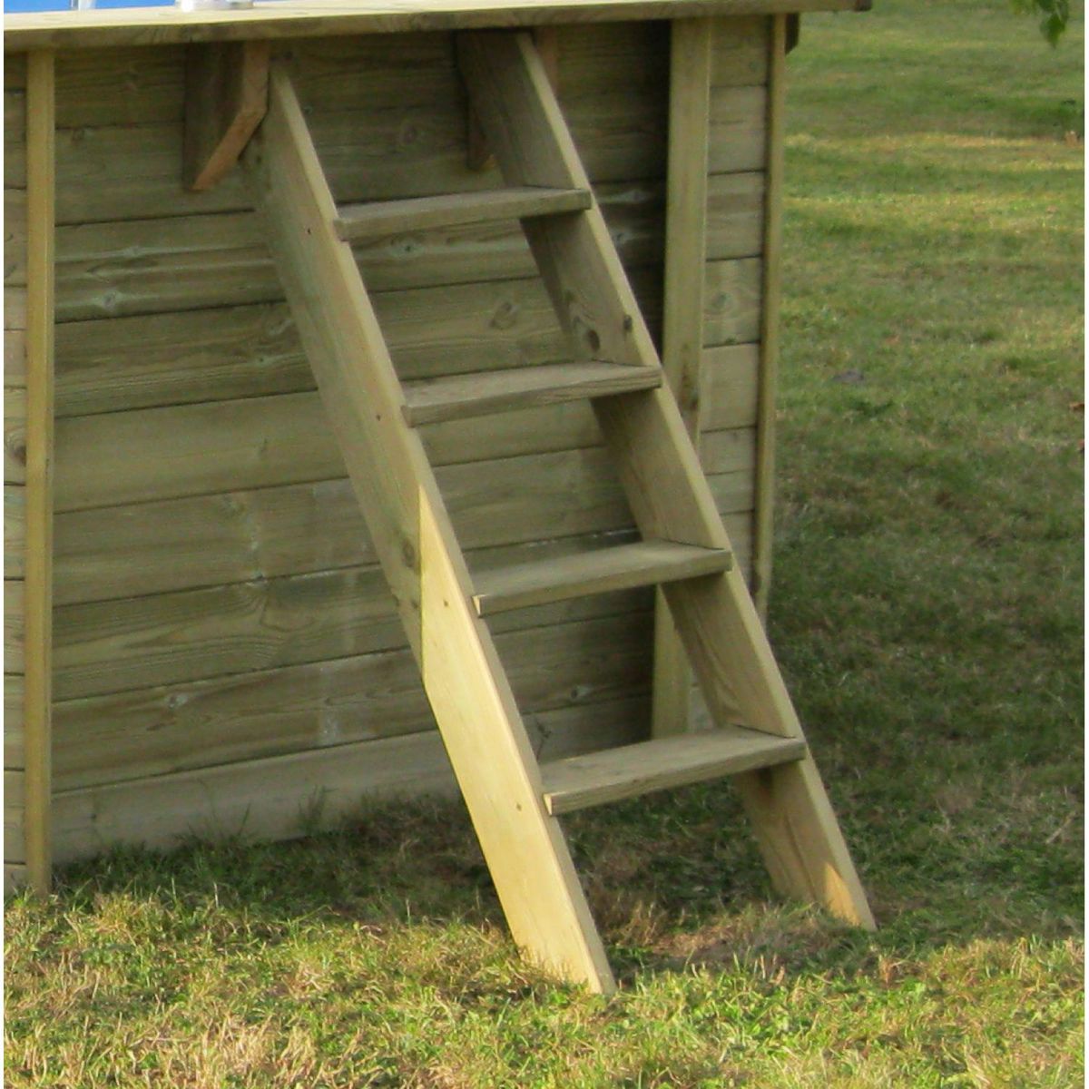 GRE Piscine hors sol bois carrée - 305x305x119cm - CARRA 3