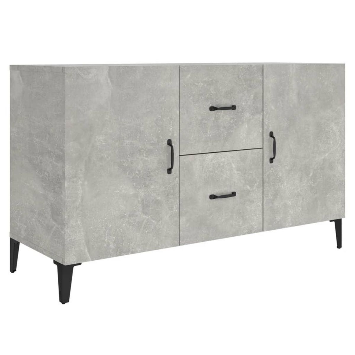 VIDAXL Buffet gris beton 100x36x60 cm bois d'ingenierie