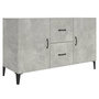 Voir la diapositive 2 : VIDAXL Buffet gris beton 100x36x60 cm bois d'ingenierie