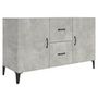 Voir la diapositive 2 : VIDAXL Buffet gris beton 100x36x60 cm bois d'ingenierie