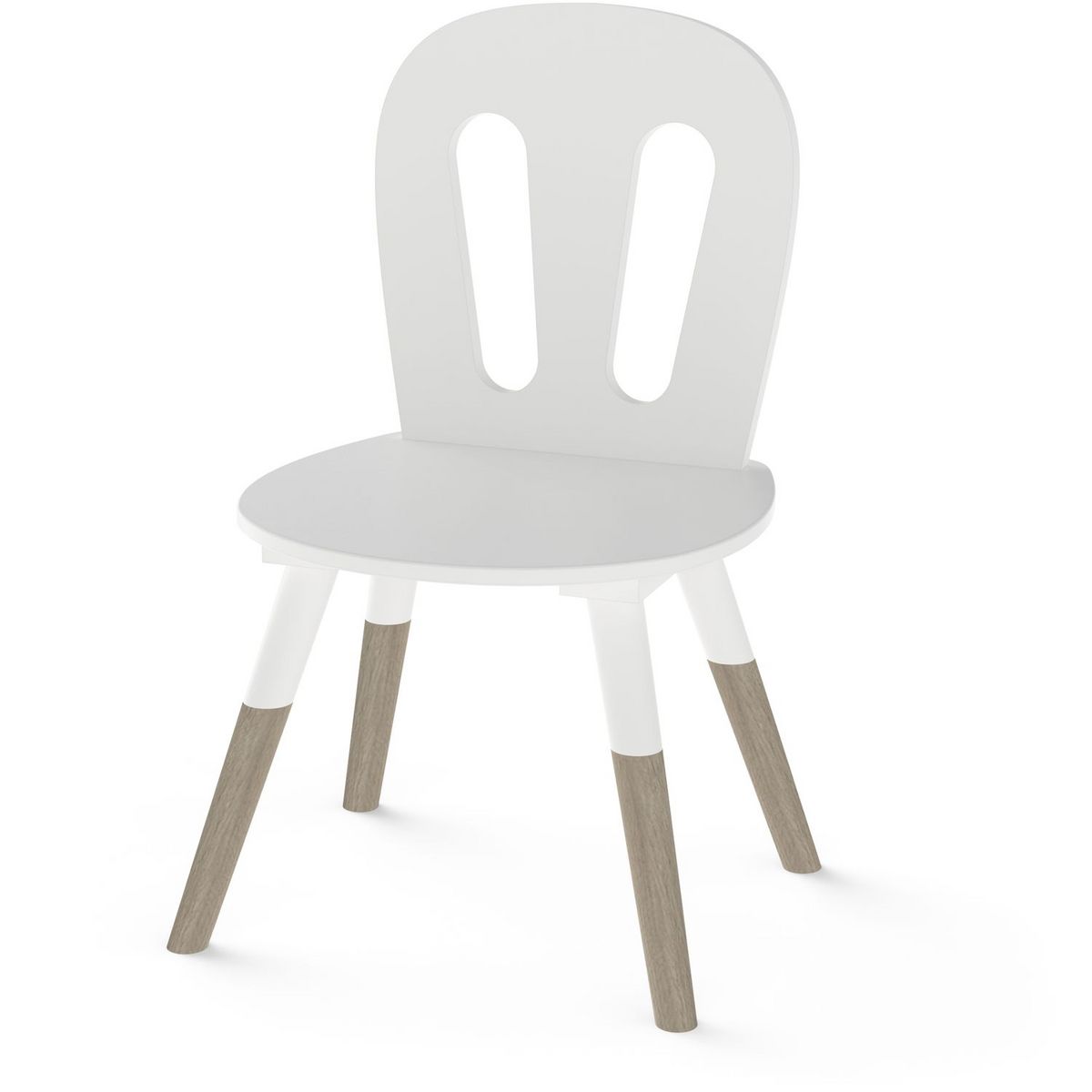 Set enfant 1 table 2 chaises blanc LINIA