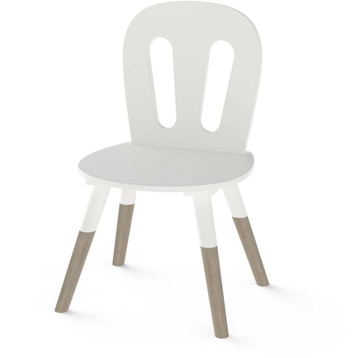 Set enfant 1 table 2 chaises blanc LINIA