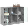 Voir la diapositive 4 : VIDAXL Buffet gris beton 102x37x75,5 cm bois d'ingenierie