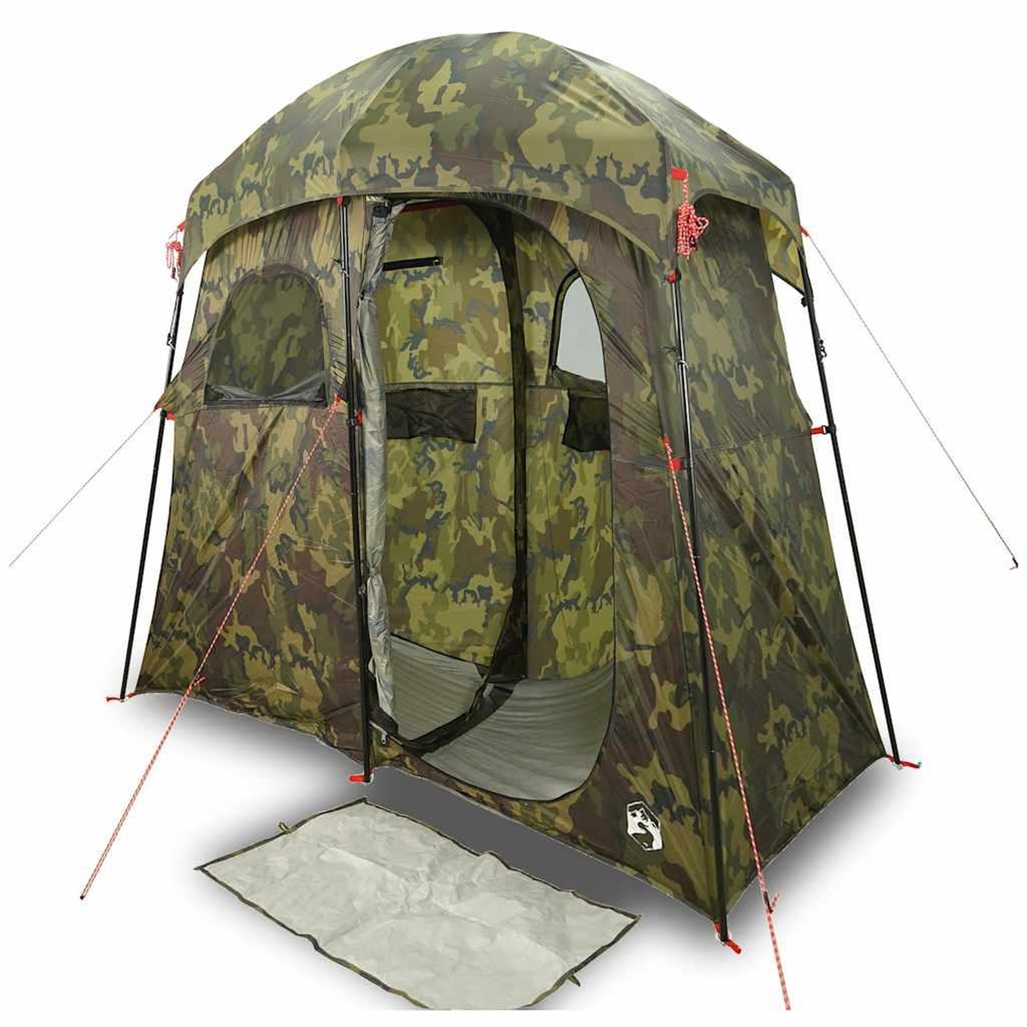 Voir la diapositive 2 : VIDAXL Tente de douche 2 personnes camouflage impermeable