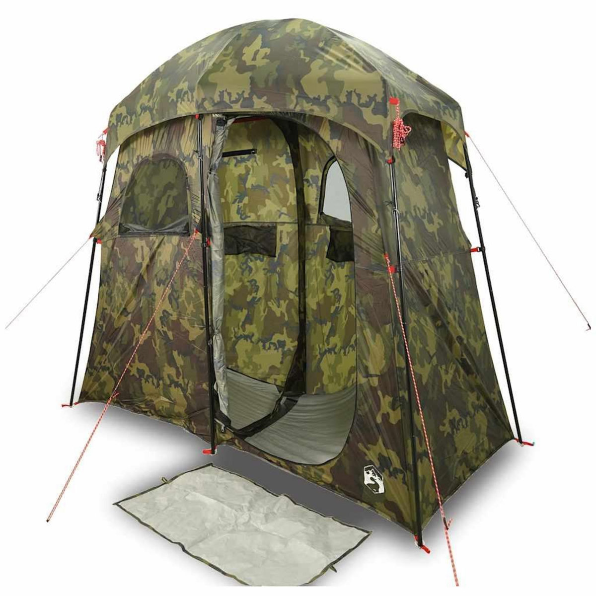 VIDAXL Tente de douche 2 personnes camouflage impermeable