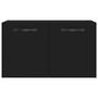 Voir la diapositive 5 : VIDAXL Armoire murale Noir 60x36,5x35 cm Bois d ingénierie