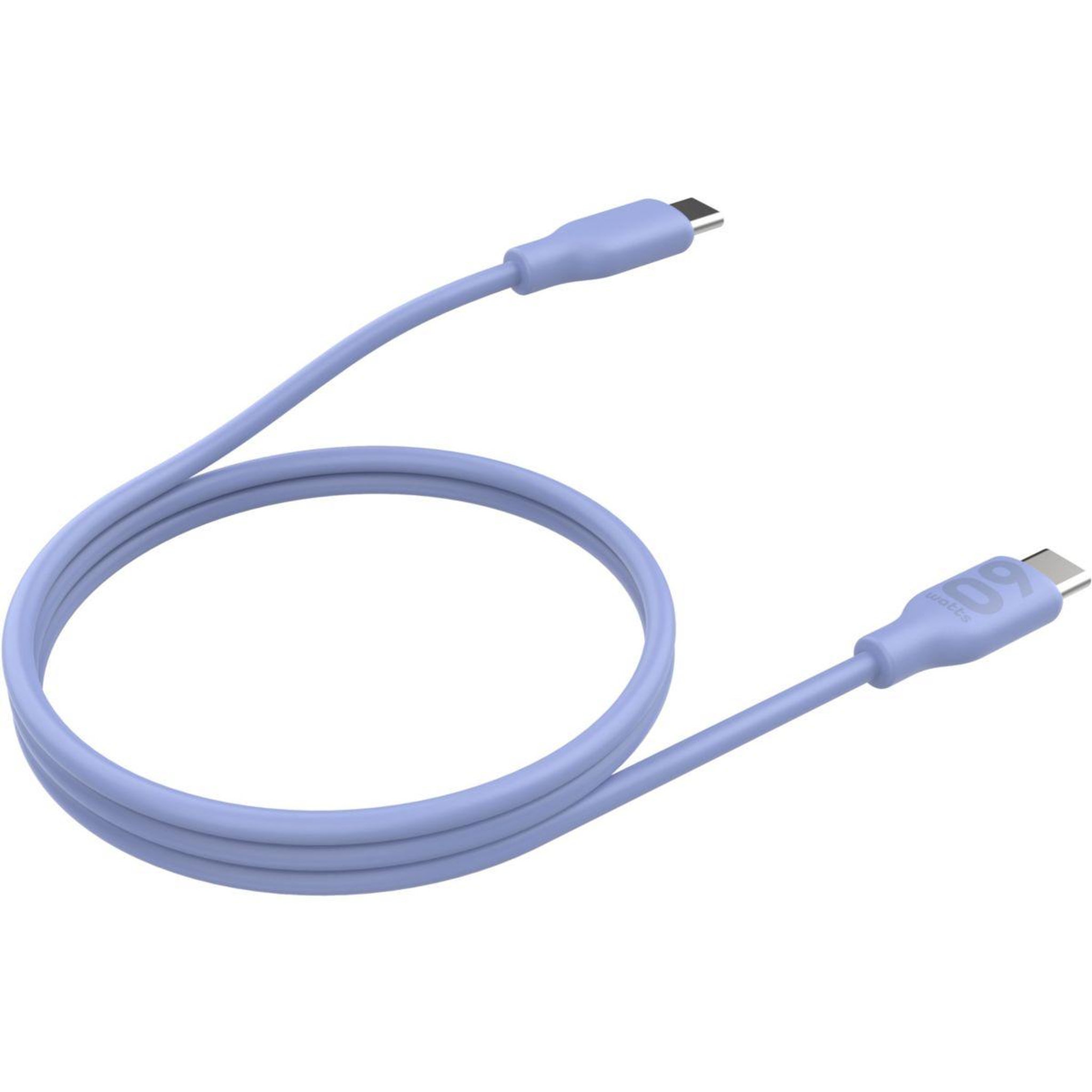 Voir la diapositive 2 : ESSENTIEL B Câble usb c vers usb-c 1m violet métallisé