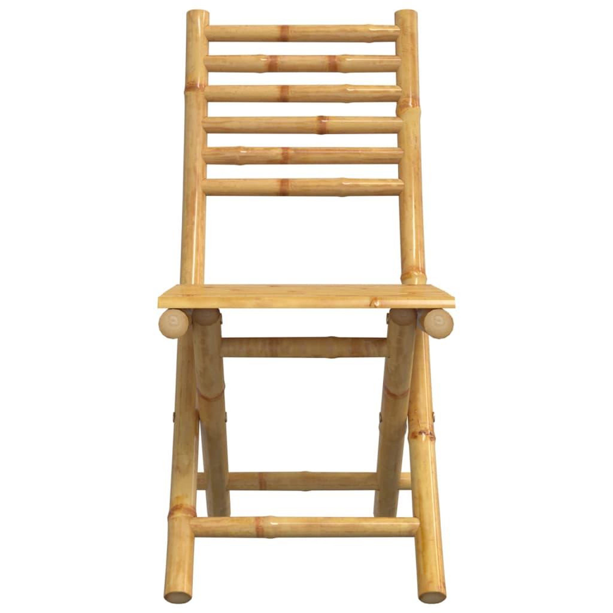 Voir la diapositive 5 : VIDAXL Chaises pliables de jardin lot de 8 43x54x88 cm bambou