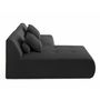 Voir la diapositive 6 : LISA DESIGN Onyx - canapé modulable d'angle réversible 4 places - en velours côtelé