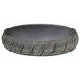 Voir la diapositive 4 : VIDAXL Vasque a poser noir et gris ovale 59x40x15 cm ceramique