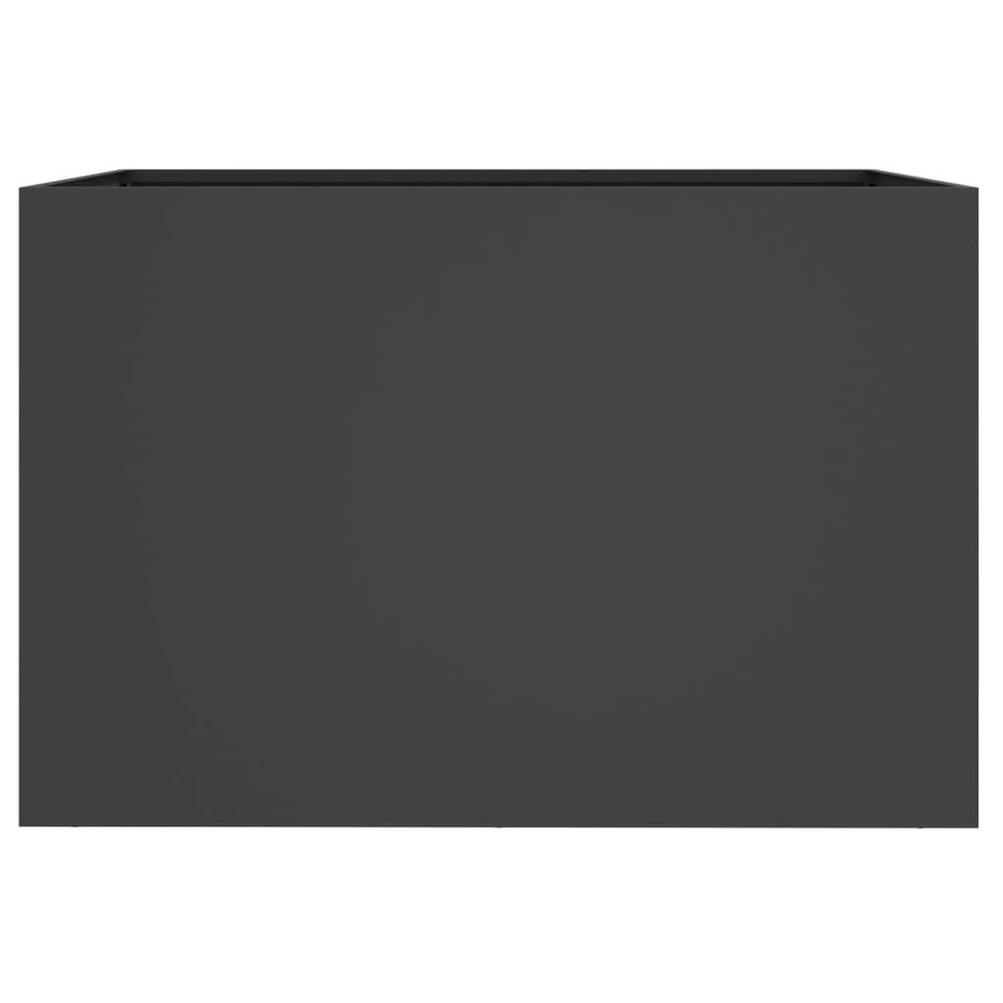 Voir la diapositive 5 : VIDAXL Jardiniere noir 62x47x46 cm acier