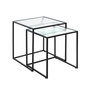 Voir la diapositive 1 : Paris Prix Lot de 2 Tables Gigognes  Park  49cm Noir