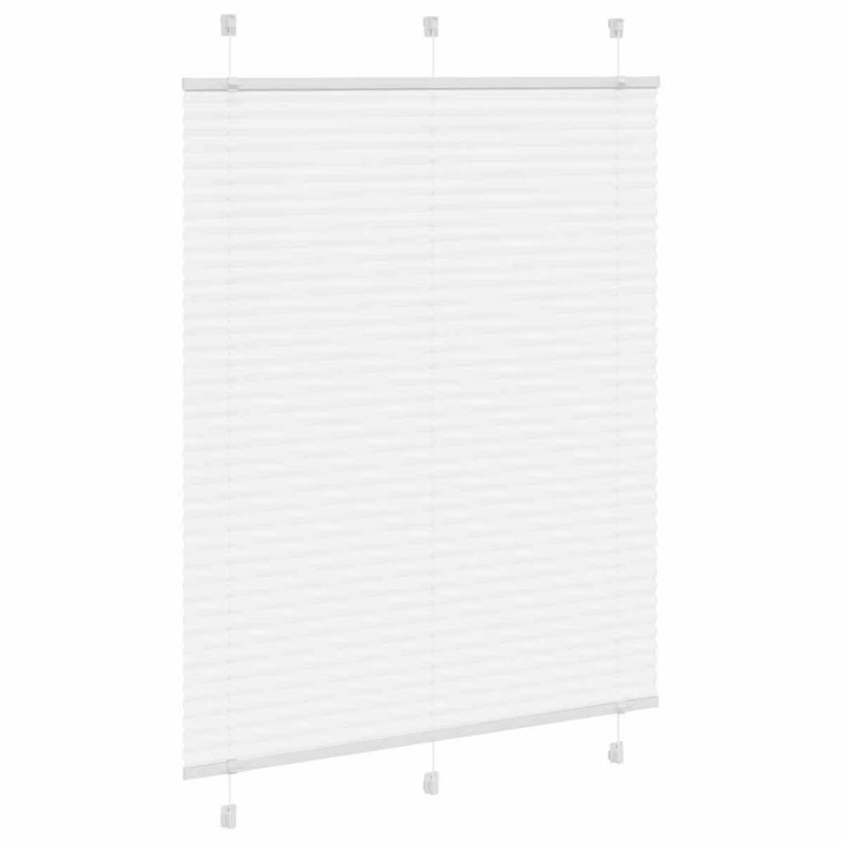 VIDAXL Store plisse blanc 110x150cm largeur du tissu 109,4cm polyester