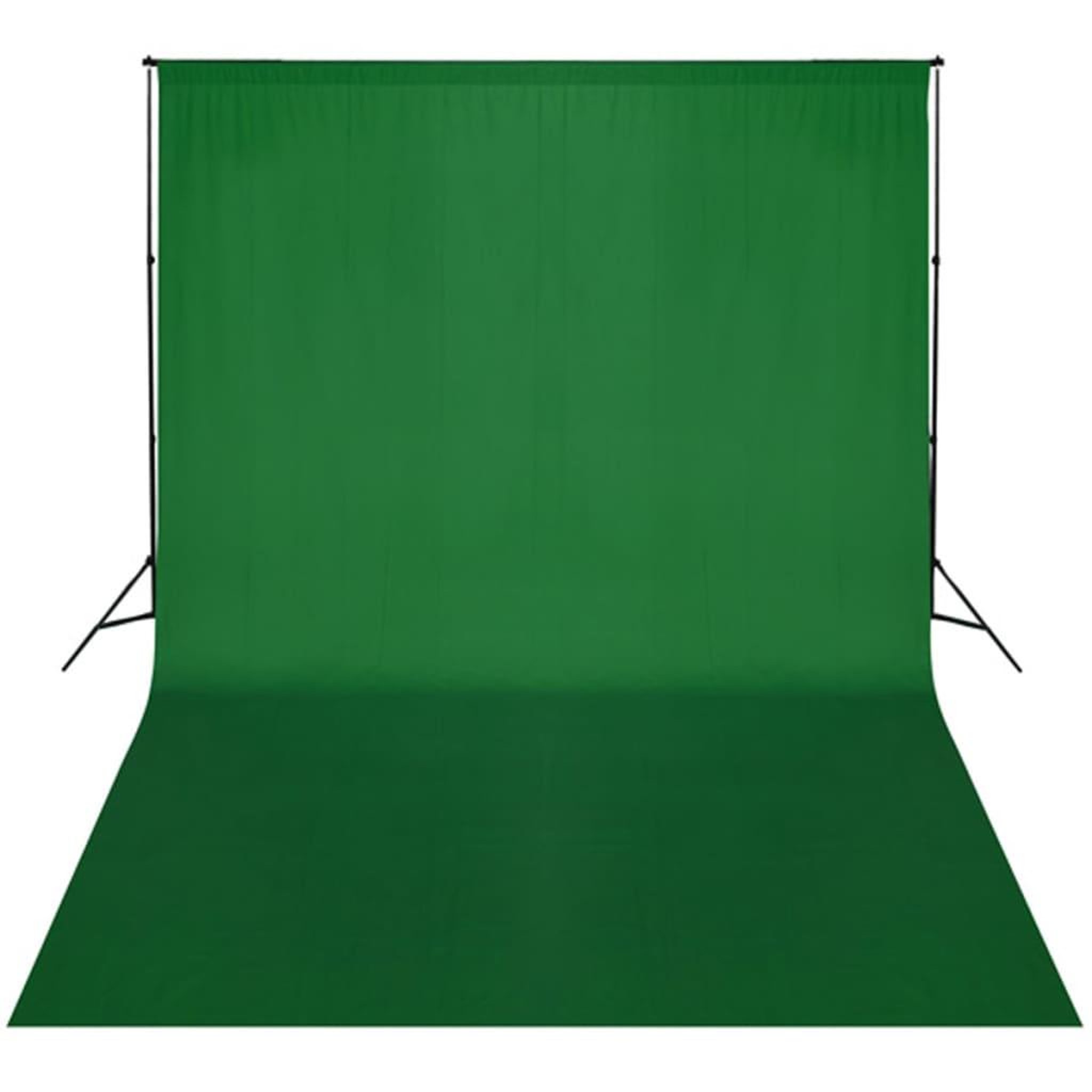 Voir la diapositive 3 : VIDAXL Systeme de support de toile de fond 300 x 300 cm Vert