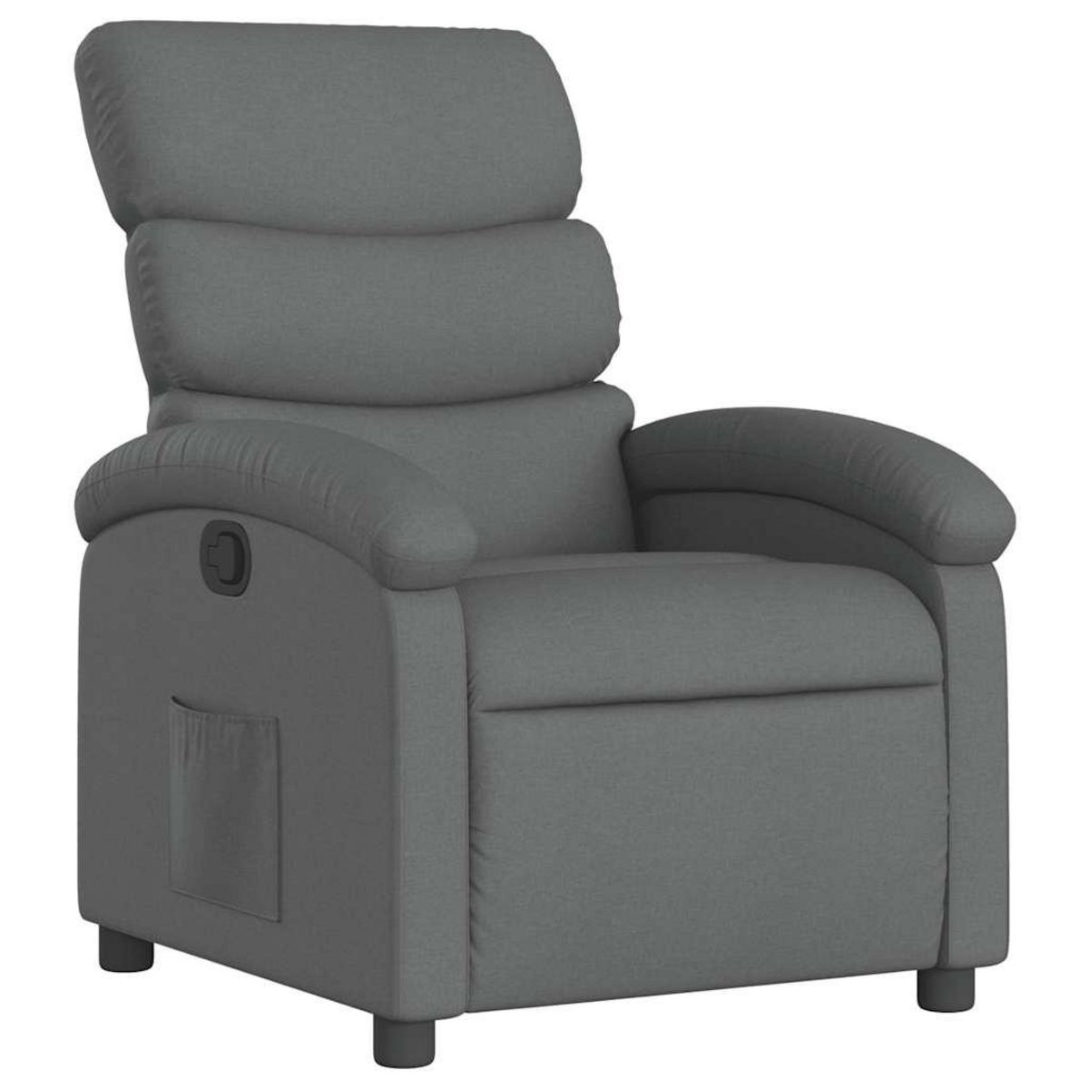 VIDAXL Fauteuil inclinable Gris fonce Tissu