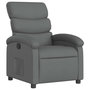 Voir la diapositive 2 : VIDAXL Fauteuil inclinable Gris fonce Tissu