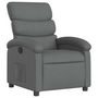 Voir la diapositive 2 : VIDAXL Fauteuil inclinable Gris fonce Tissu