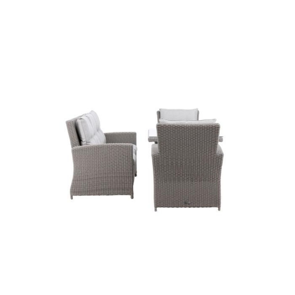 Paris Prix Salon de Jardin  Brentwood  186cm Gris