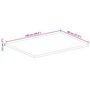 Voir la diapositive 6 : VIDAXL Dessus de table a bord vivant 100x80x2,5cm bois massif manguier