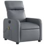 Voir la diapositive 4 : VIDAXL Fauteuil de massage inclinable electrique gris similicuir