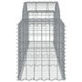 Voir la diapositive 5 : VIDAXL Paniers a gabions arques 7 pcs 200x50x60/80 cm Fer galvanise