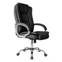 Voir la diapositive 1 : VS VENTA-STOCK Chaise de Bureau Karen Elevable et Fauteuil inclinable en Simili Cuir Noir
