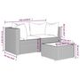 Voir la diapositive 6 : VIDAXL Salon de jardin 3 pcs avec coussins marron resine tressee