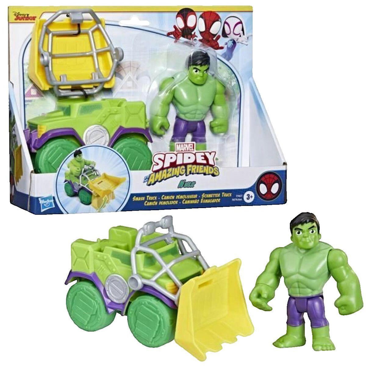Marvel Figurine Marvel Hulk avec camion démolisseur