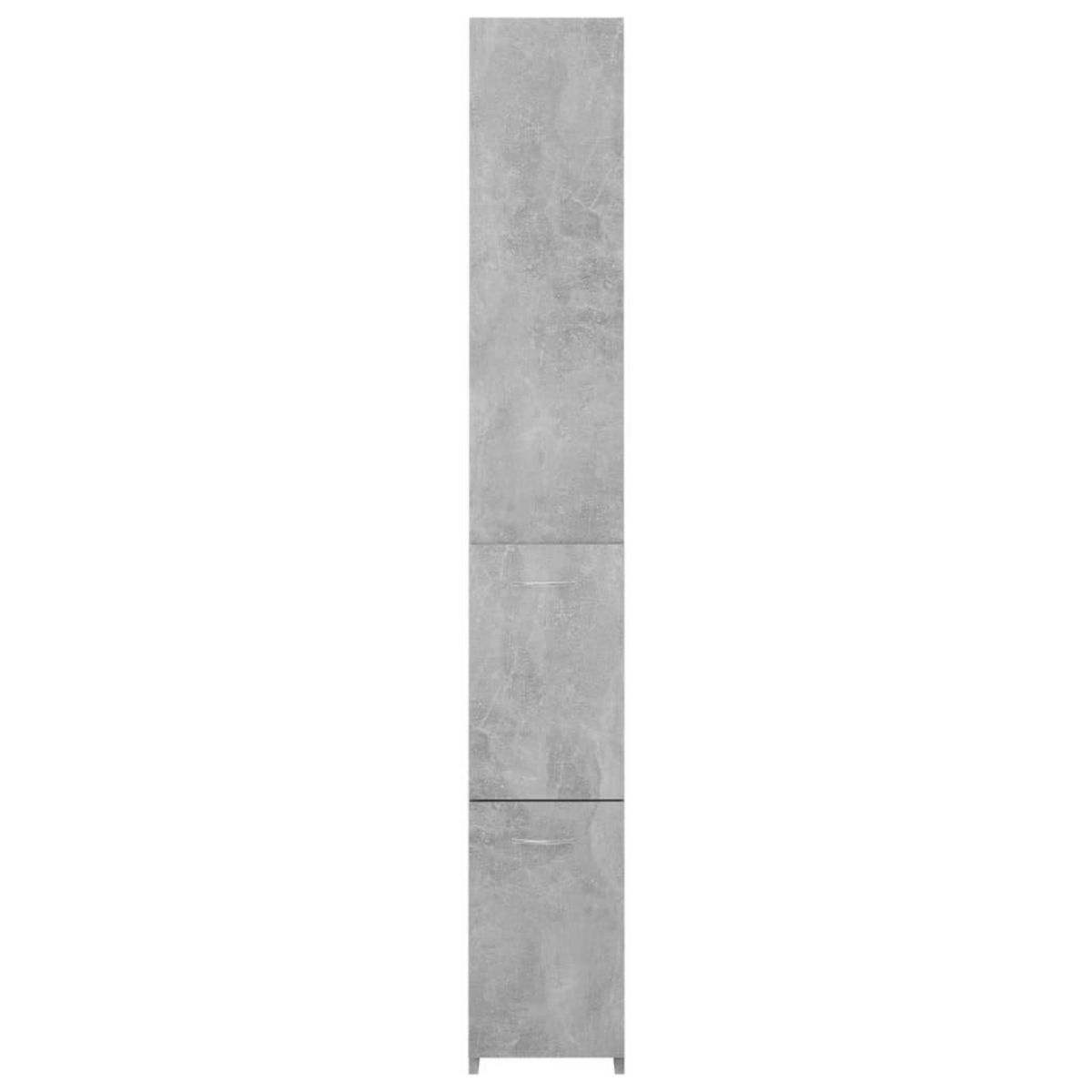 VIDAXL Armoire de bain gris beton 25x26,5x170 cm bois d'ingenierie
