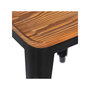 Voir la diapositive 3 : Paris Prix Tabouret Design  Ruso  45cm Noir & Naturel