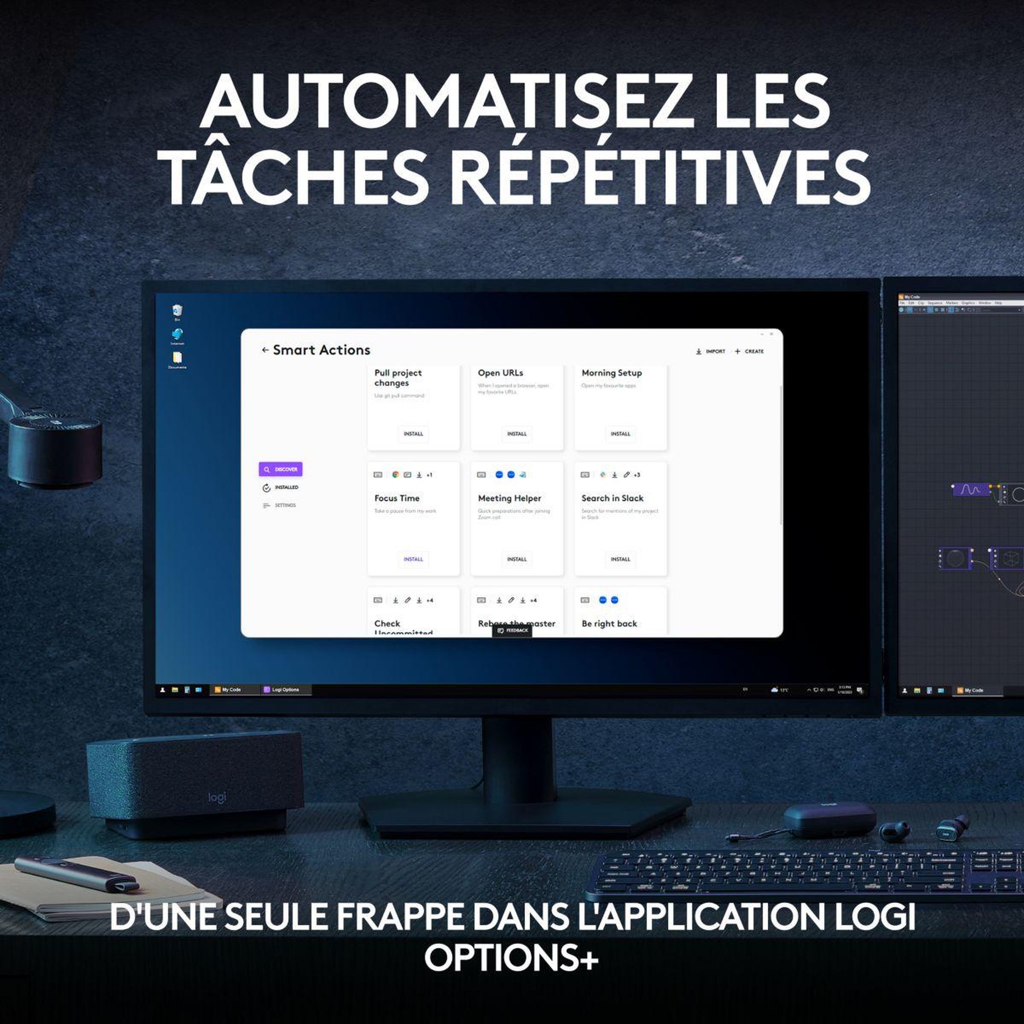 Voir la diapositive 3 : Logitech Clavier sans fil mx keys s silencieux pale grey