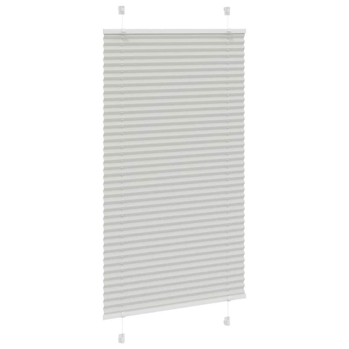 VIDAXL Store plisse gris clair 70x100 cm largeur du tissu 69,4 cm