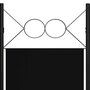 VIDAXL Cloison de separation 3 panneaux Noir 120x180 cm