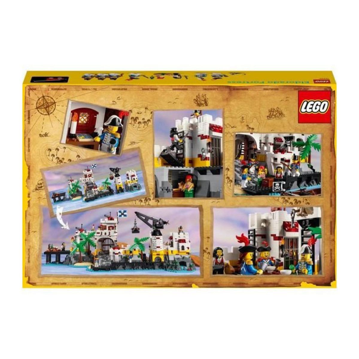 LEGO LEGO 10320 Icons La Forteresse de l'Eldorado, Kit de Maquette pour Adultes avec Bateau Pirate et 8 Minifigurines