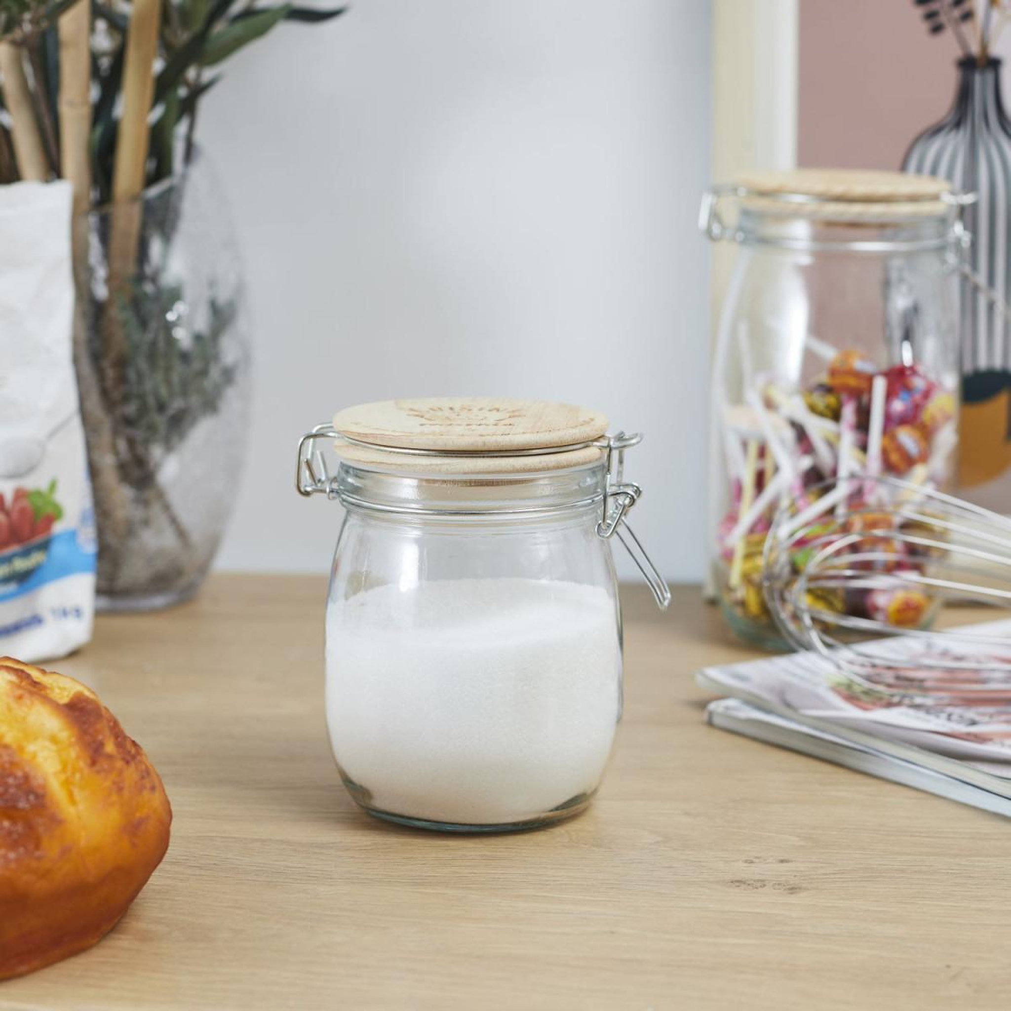 Voir la diapositive 3 : Lily Cook Bocal de conservation  mamie lily  0,75l transparent
