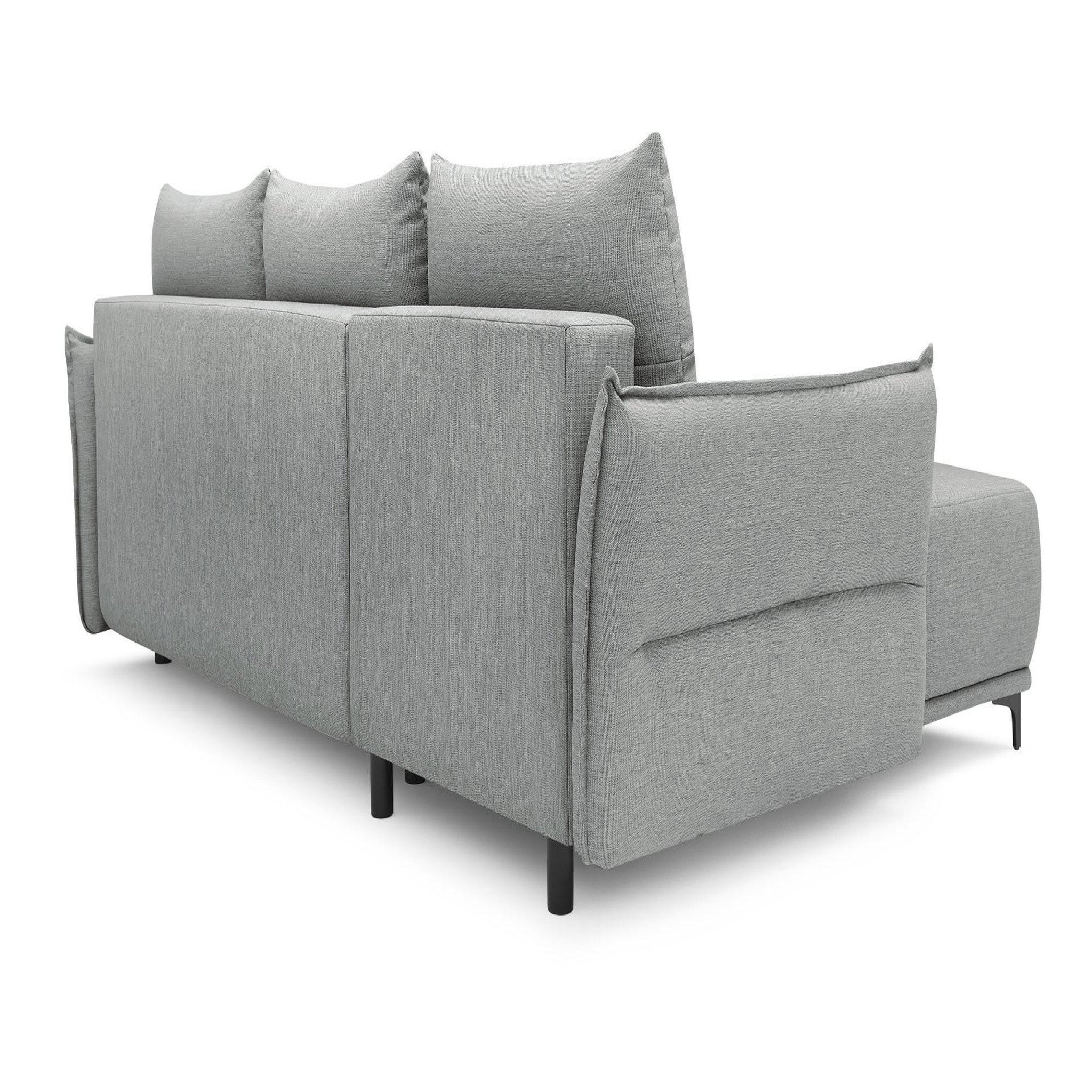Voir la diapositive 4 : LISA DESIGN Arya - canapé d'angle réversible - convertible avec coffre - 4 places - style contemporain