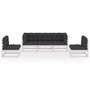 Voir la diapositive 3 : VIDAXL Salon de jardin 5 pcs avec coussins Bois de pin massif