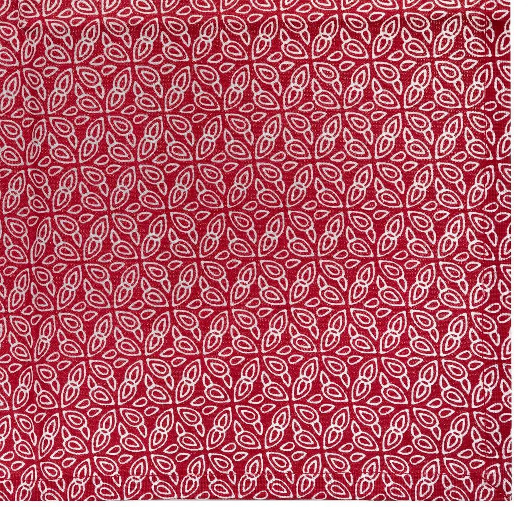 Voir la diapositive 2 : ATMOSPHERA Lot de 4 serviettes de table  olia  40x40cm rouge