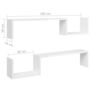 Voir la diapositive 6 : VIDAXL Etageres murales 2 pcs blanc brillant bois d'ingenierie