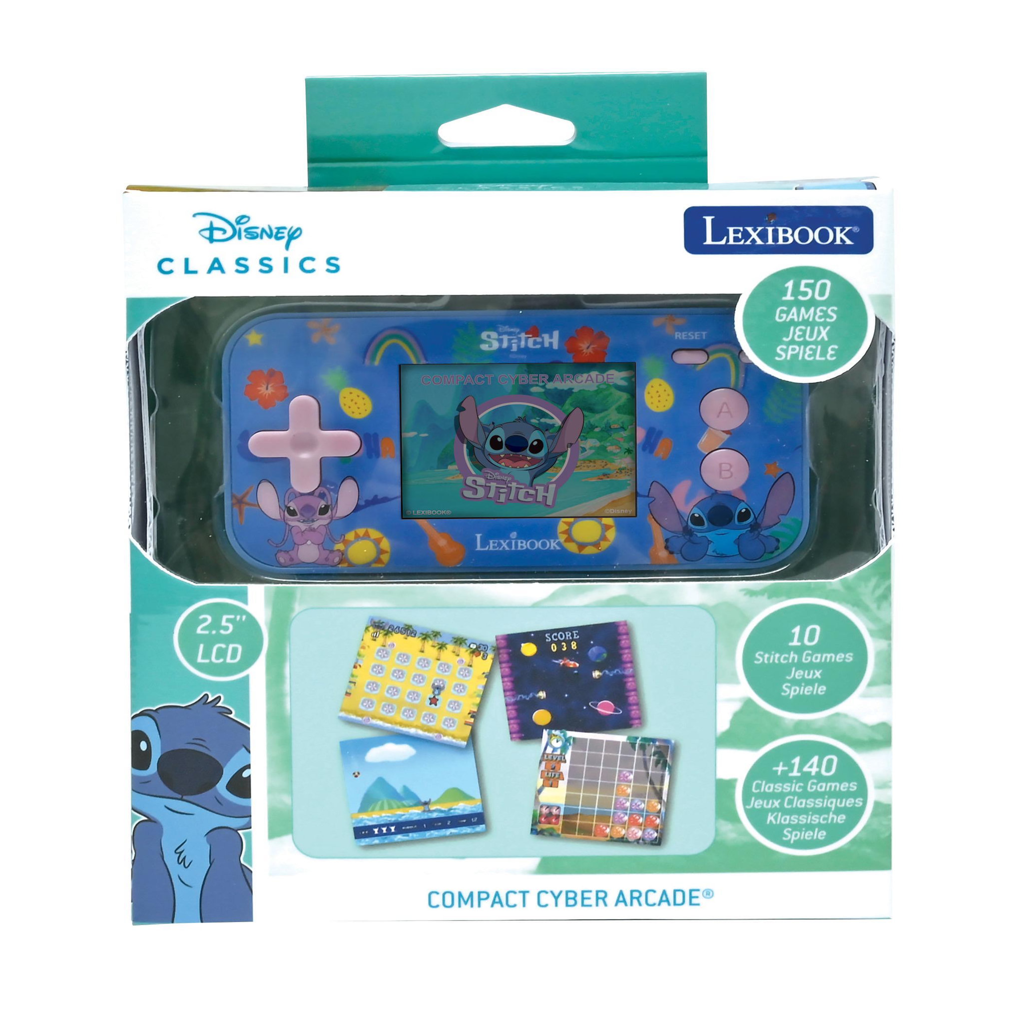 Voir la diapositive 3 : Lexibook Console de jeux portable couleur Stitch Cyber Arcade Pocket
