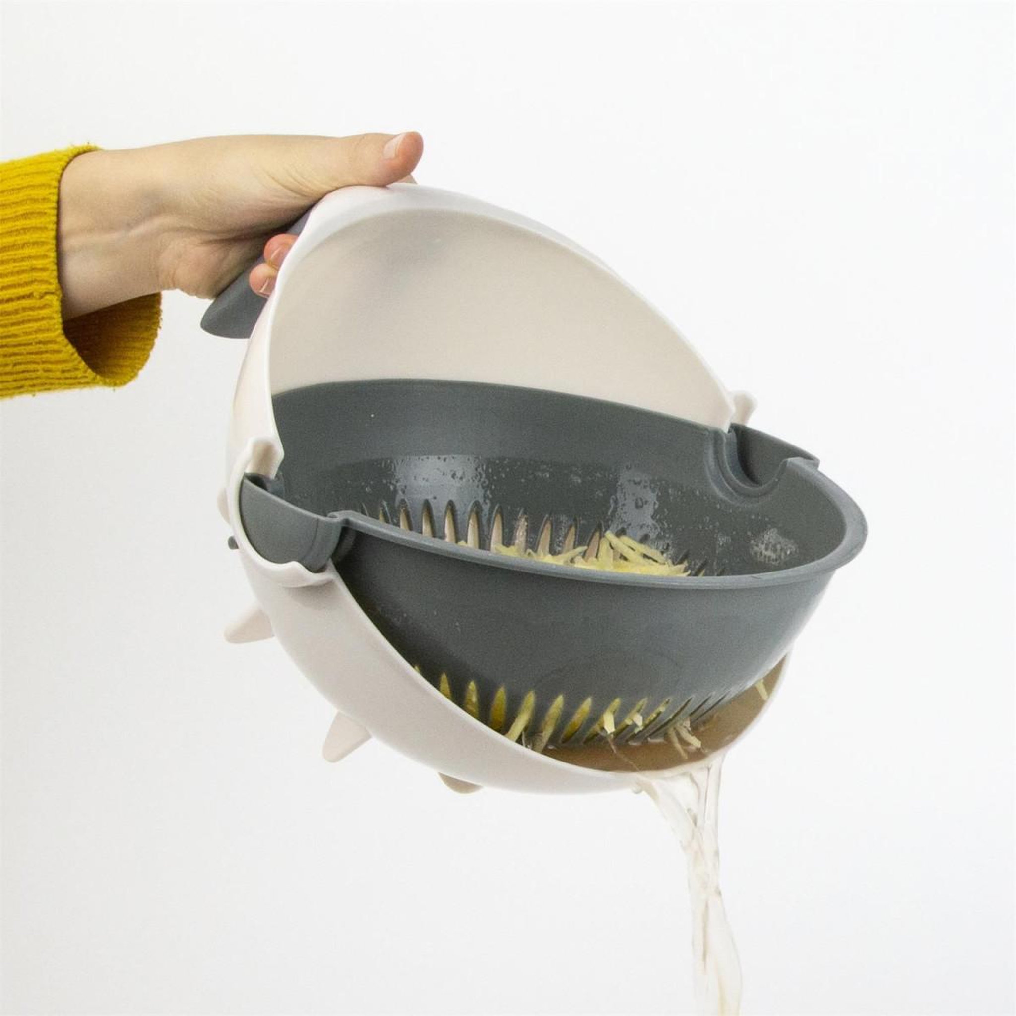 Voir la diapositive 6 : COOK CONCEPT Passoire Multifonction  Coupe Légume  28cm Gris