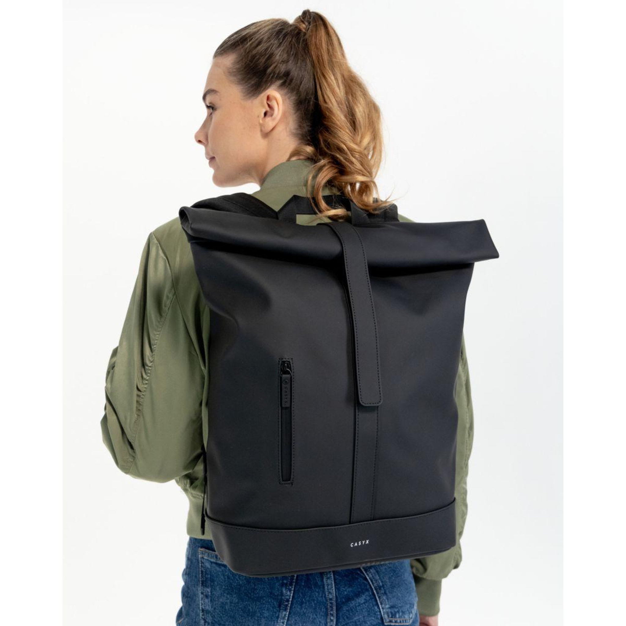 Voir la diapositive 3 : CASYX Sac à dos Modèle TORNADO Large Noir furtif