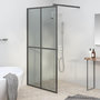Voir la diapositive 1 : VIDAXL Ecran de douche 100x195 cm Verre trempe fonce