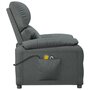 Voir la diapositive 5 : VIDAXL Fauteuil electrique de massage Gris fonce Tissu